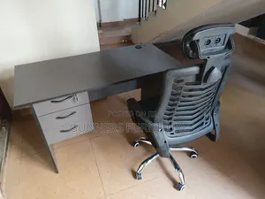 Combo Desk 1.2metres and Headrest Office Chair