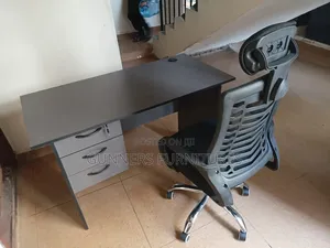 Combo Desk 1.2metres and Headrest Office Chair