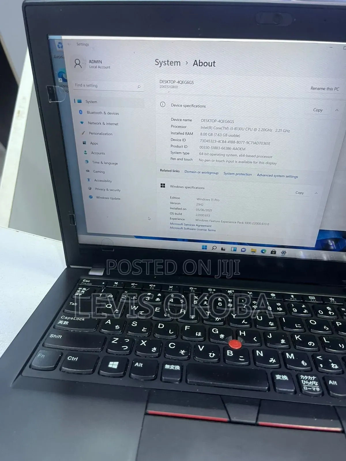 Laptop Lenovo ThinkPad X250 8GB Intel Core i3 SSD 256GB