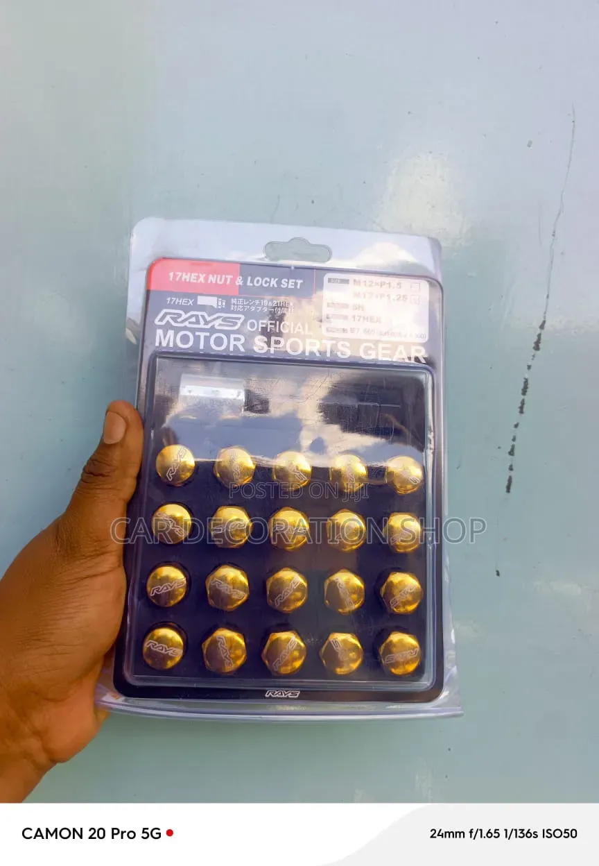 Subaru Gold Racing Wheel Lug Nuts