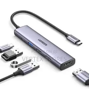 UGREEN CM478 5-in-1 USB-C Docking Station - Gray