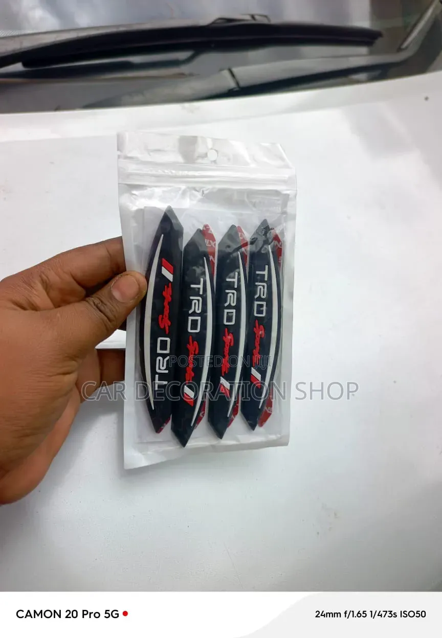 4pc Rubber TRD Antiscratch Car Door Edge Guard Protector