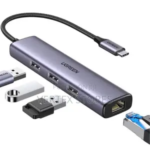 UGREEN CM475 USB 3.0 to 3-Port USB Hub With Gigabit Ethernet Adapter