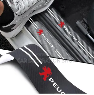 Carbon Fiber Style Car Door Sill Protector Strips