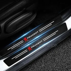 Carbon Fiber Style Car Door Sill Protector Strips