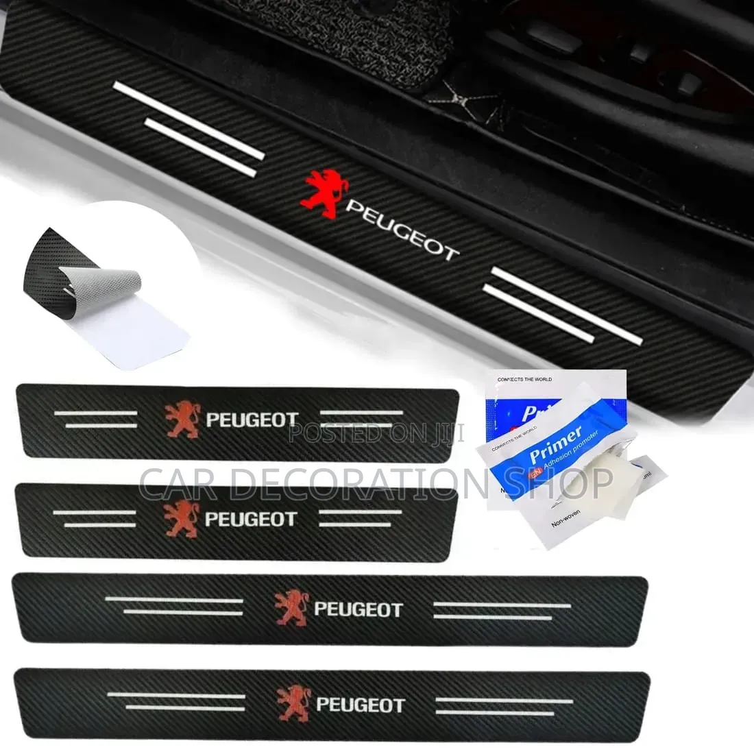 Peugeot Car Model Door Open Step Stickers Self Adhesive