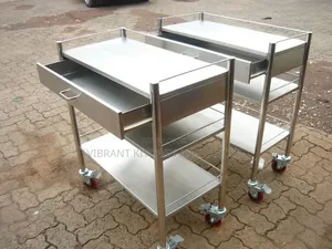 Three-Tier Stainless Steel Organizing Trolley
