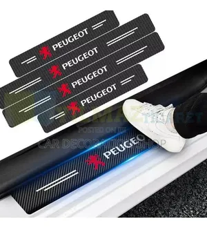Peugeot Branded Door Entry Points Step Scratch,scuffs,dirt Protector