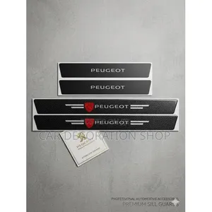 Carbon Fiber Peugeot Cars Scratch Protector on Entry Areas