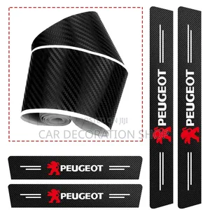 Carbon Fiber Peugeot Cars Scratch Protector on Entry Areas