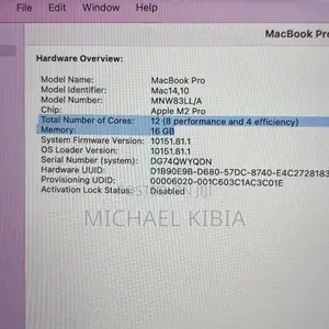 Laptop Apple MacBook Pro 2023 M2 Pro 16GB Apple M2 SSD 512GB