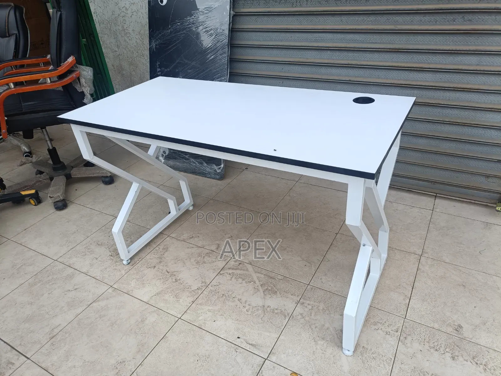 White Office Study Desk