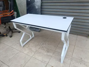White Office Study Desk