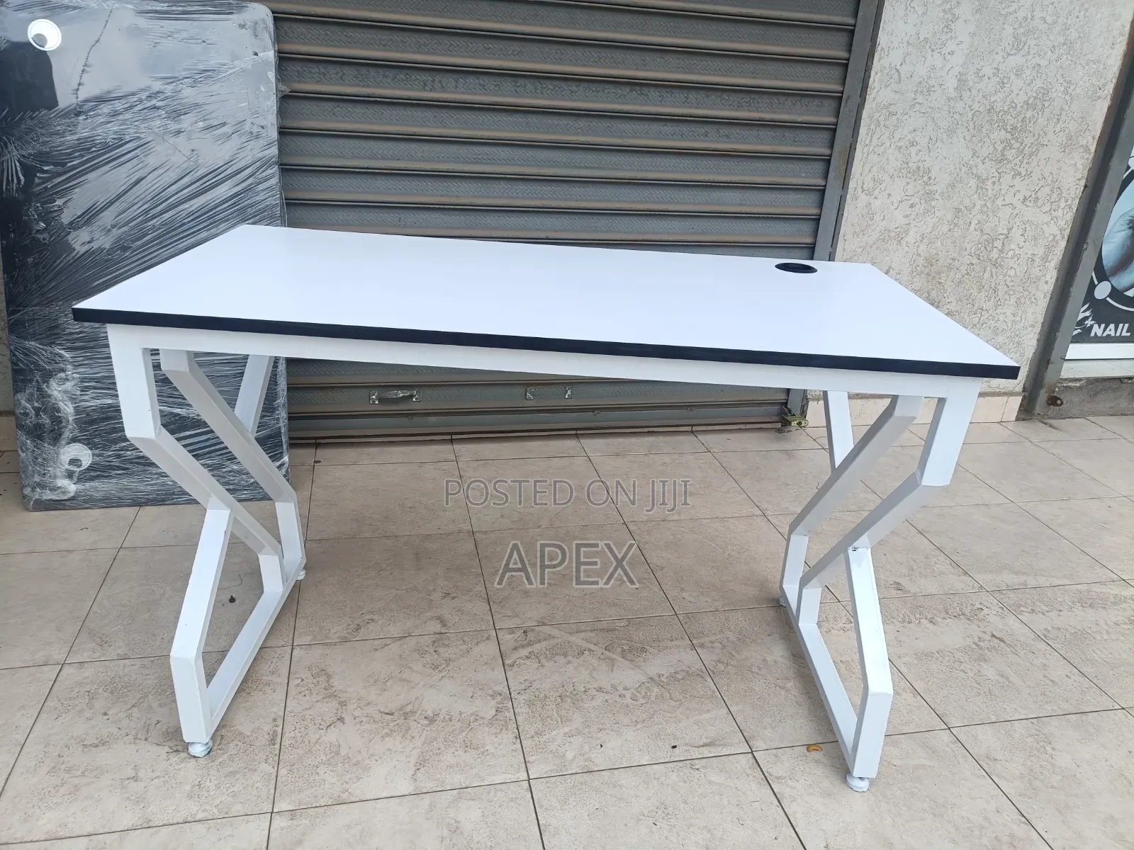 White Office Study Desk