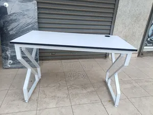 White Office Study Desk