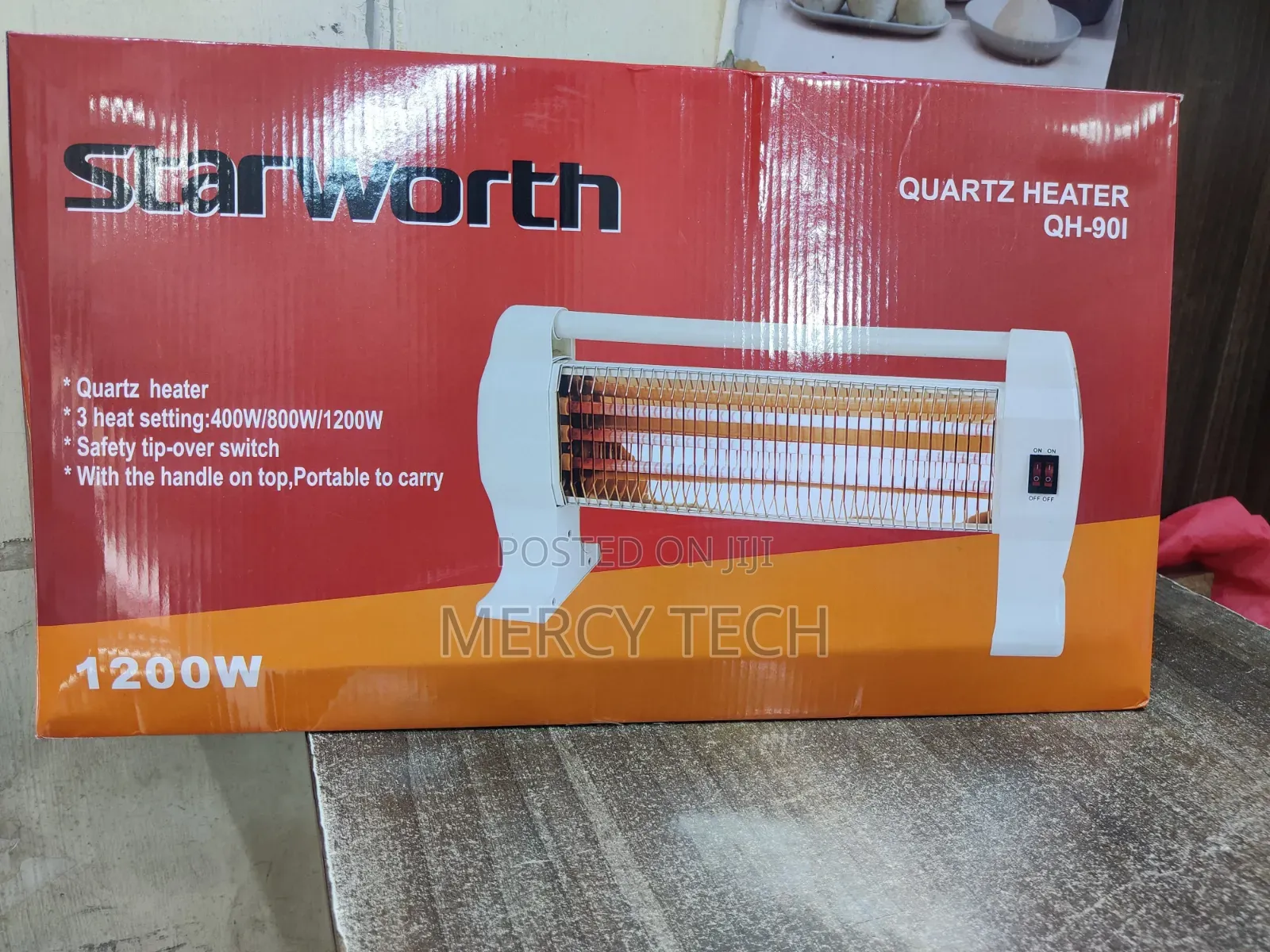 Starworth Quartz Heater 800W Max (Model: QH90I)