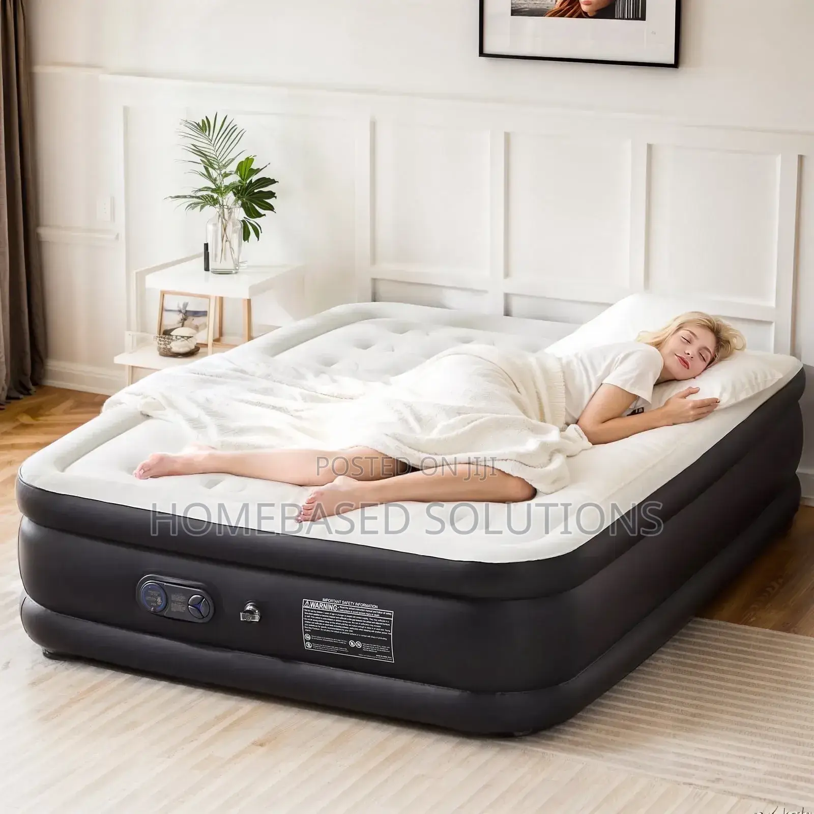 Beige Brown 5 by 6self Inflating/Deflating Mattress