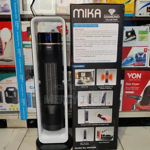 Mika Tower Heater With Remote, Fan, Tilt & Oscillation