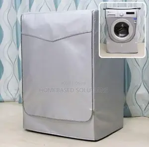 Black and Silver Front Load Washing Machine Covers