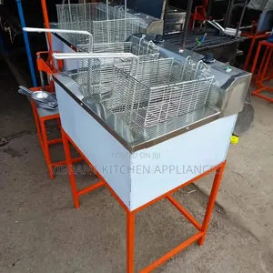 Double Electric Fryer – Stainless Steel Commercial