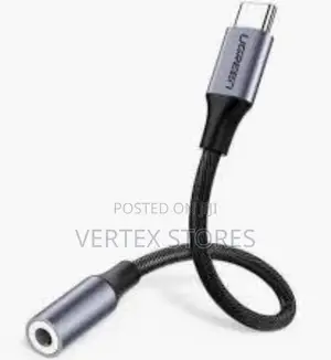 UGREEN AV142 USB-C to 3.5mm Female Audio Cable (10cm) - Gray
