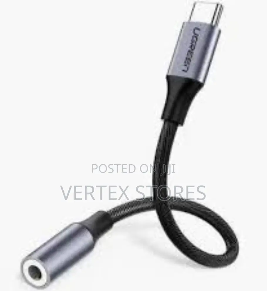 UGREEN AV142 USB-C to 3.5mm Female Audio Cable (10cm) - Gray