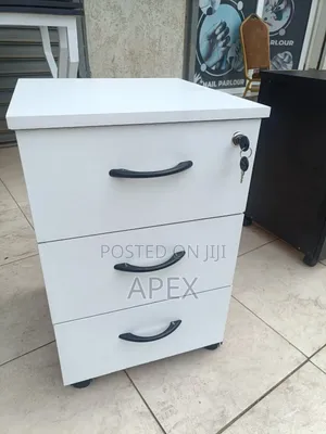 White Pedestal Office Drawers