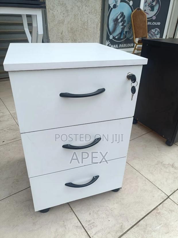 White Pedestal Office Drawers