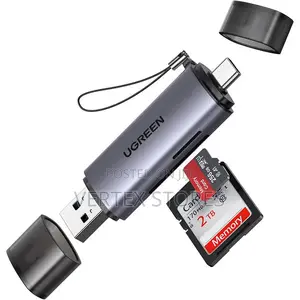 Ugreen CM185 (50706) 2-in-1 SD & Micro SD Card Reader - Gray