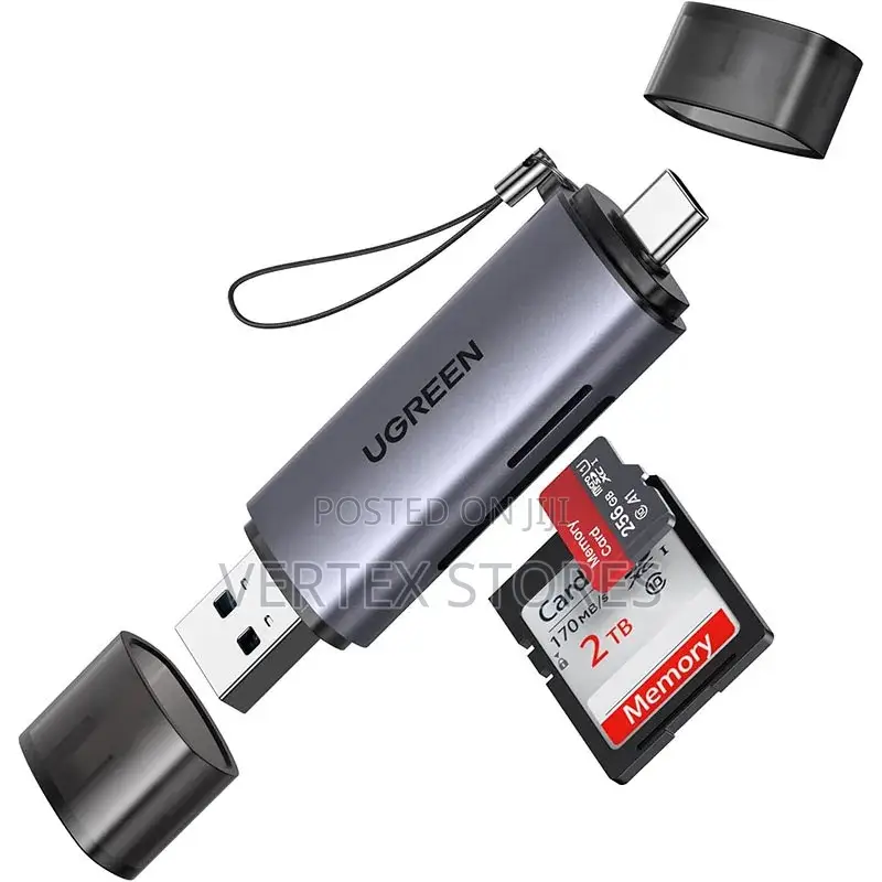 Ugreen CM185 (50706) 2-in-1 SD & Micro SD Card Reader - Gray