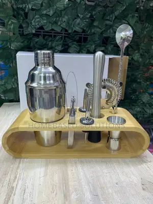 10pcs Cocktail Shaker Set - Silver