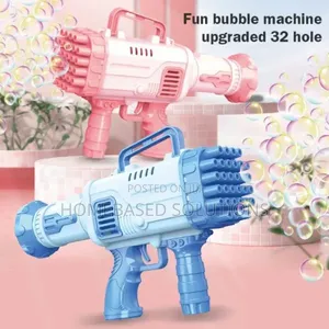 *Bubble Gun Automatic Bubble Toy Machine Gun Party Bubble Gun