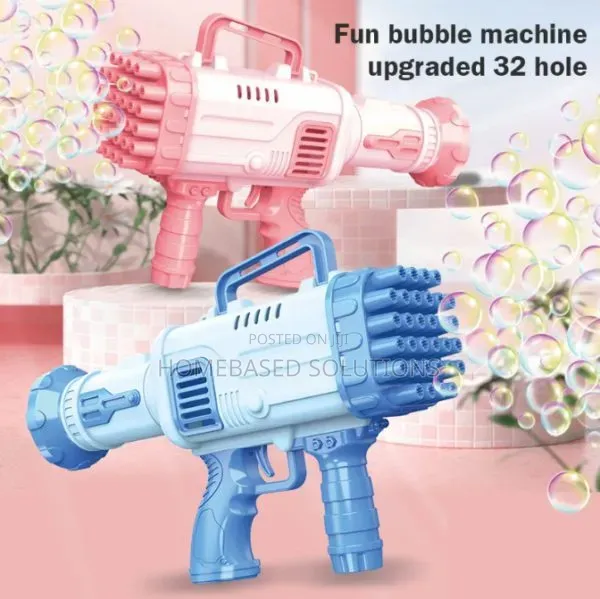 *Bubble Gun Automatic Bubble Toy Machine Gun Party Bubble Gun