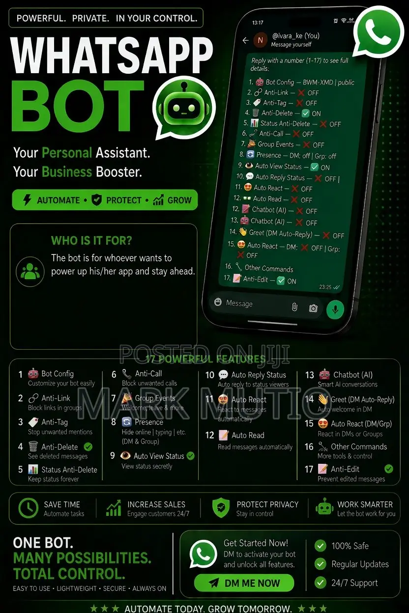 WhatsApp Bot | Remote Deployment | Pay After Service