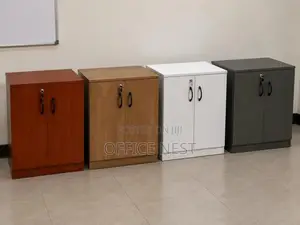 2 Door Office Storage Cabinet – Lockable Wooden Filing Cabinet