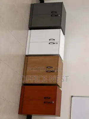 2 Door Office Storage Cabinet – Lockable Wooden Filing Cabinet