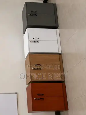 2 Door Office Storage Cabinet – Lockable Wooden Filing Cabinet