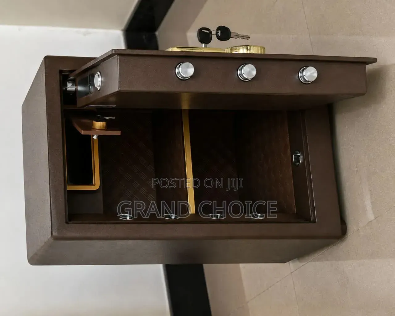 Secure Steel Digital & Key Lock Safe Box