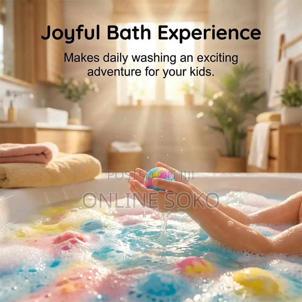 12-Pack Kids Bath Bomb Gift Set With Hidden Sea Animal Toys,