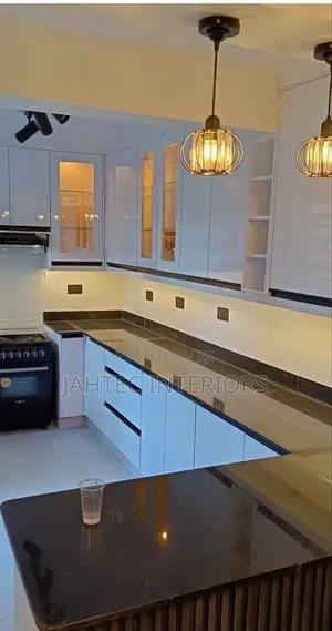 White and Black Kitchen Cabinet  Fitting  Near Me