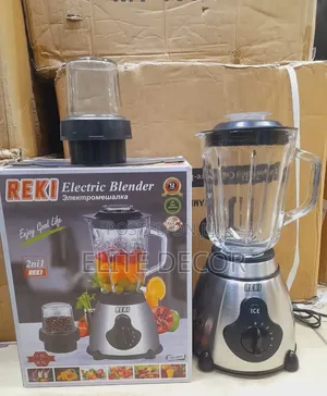 Reki 2 In1 Powerful  Commercial Blender..1.5l Glass Jar