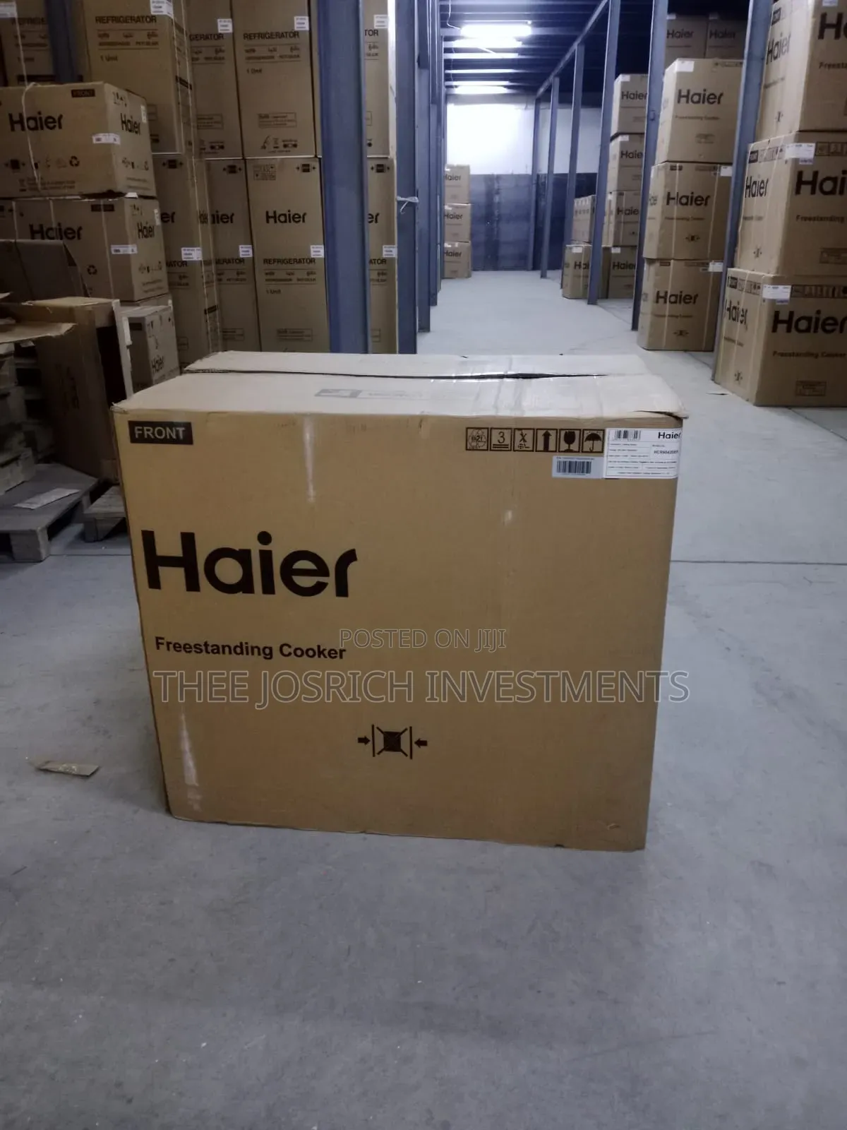 90*60 Haier 6 Burner Cooker Has Wok Burner, Gas Sensor Standing Cooker