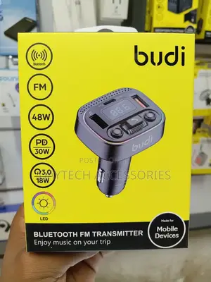 Budi 48W Bluetooth FM Car Transmitter (Model CCT19B / 48W Variant)