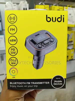 Budi Bluetooth FM Transmitter and Car Charger