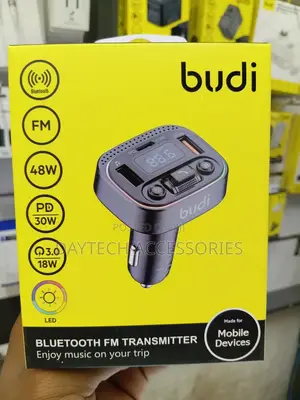 Budi Bluetooth FM Transmitter and Car Charger