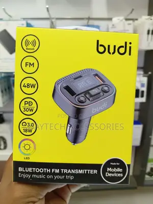 Budi Bluetooth FM Transmitter and Car Charger