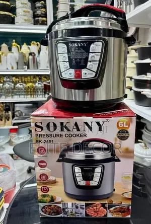 Sokany 6L Electric Pressure Cooker – Multifunctional Digital Cooker