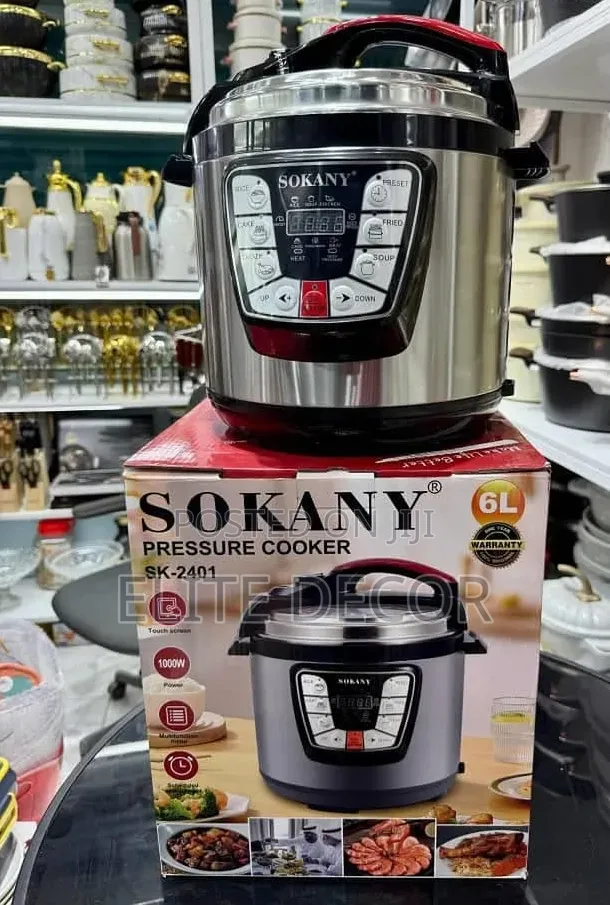 Sokany 6L Electric Pressure Cooker – Multifunctional Digital Cooker