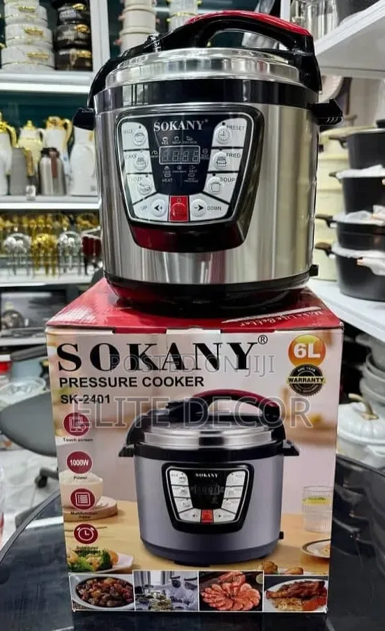 Sokany 6L Electric Pressure Cooker – Multifunctional Digital Cooker