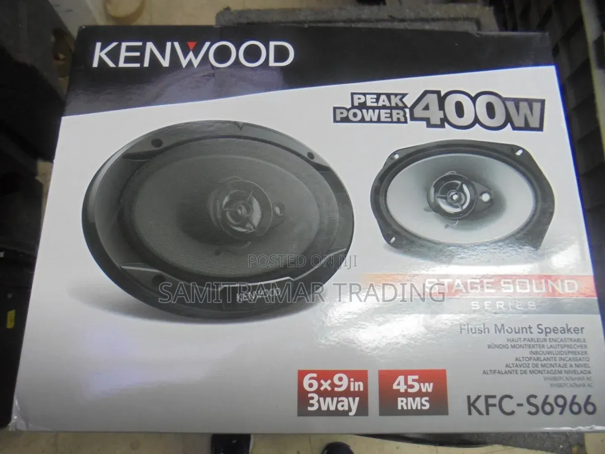 KFC-S6966 Kenwood 6"x9" 3-Way Car Midrange Speakers 400w (Pair)